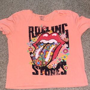 The Rolling Stones Floral Graphic Tee